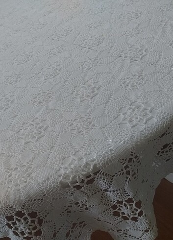 Çeyizlik el örgüsü masa örtüsü - Görsel 8