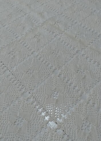 Çeyizlik el örgüsü masa örtüsü - Görsel 9