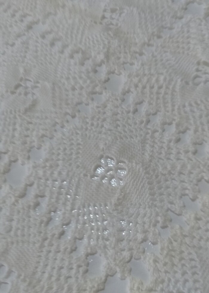 Çeyizlik el örgüsü masa örtüsü - Görsel 2