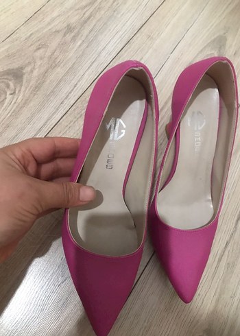 38 Beden pembe Renk Pembe Minimalist Stiletto Topuklu Kadın Ayakkabı