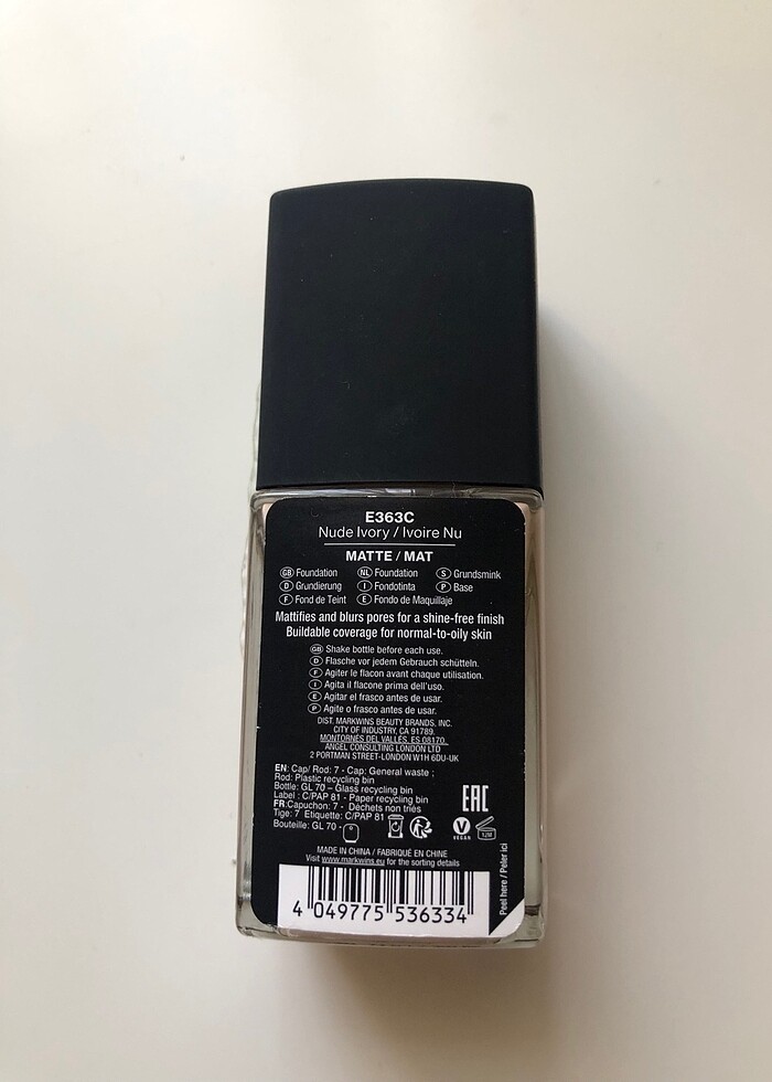 Wet n wild mat fondöten nude ıvory - Görsel 2