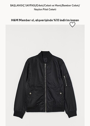 H&M PİLOT CEKET