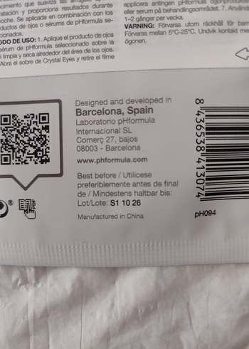 acil satılık pHformula Crystal Eyes Göz Bakım Yamaları - Görsel 2