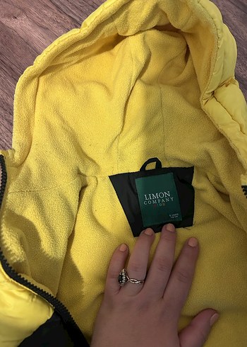 Sarı-siyah Kapüşonlu Erkek Çocuk Mont - Görsel 4