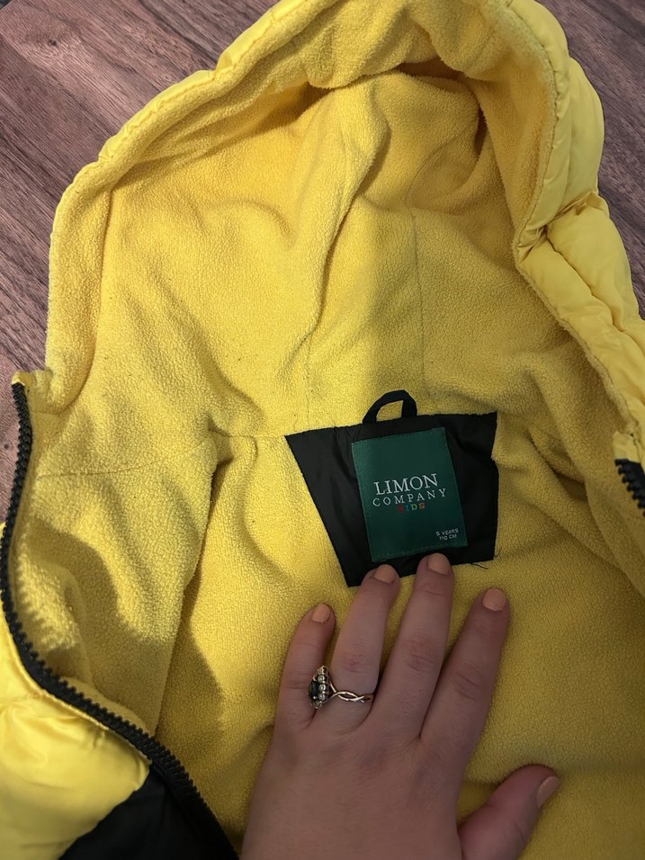 Sarı-siyah Kapüşonlu Erkek Çocuk Mont - Görsel 4