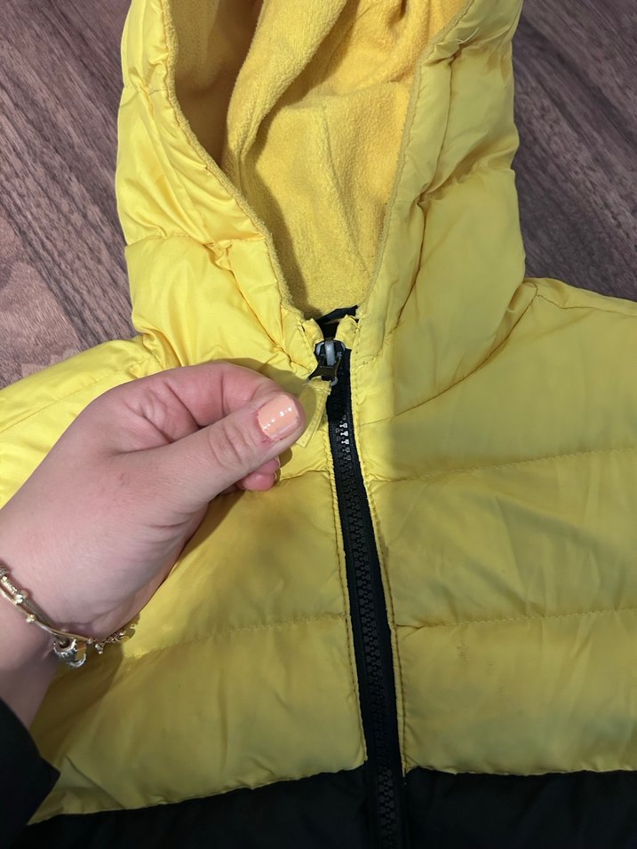 Sarı-siyah Kapüşonlu Erkek Çocuk Mont - Görsel 5