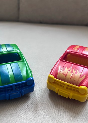 Renkli Oyuncak Arabalar ve Motosiklet Seti - Görsel 3