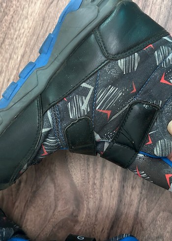 Mavi Desenli Erkek Botu Velcro Kapatmalı - Görsel 6