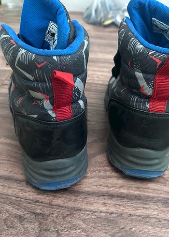 Mavi Desenli Erkek Botu Velcro Kapatmalı - Görsel 4