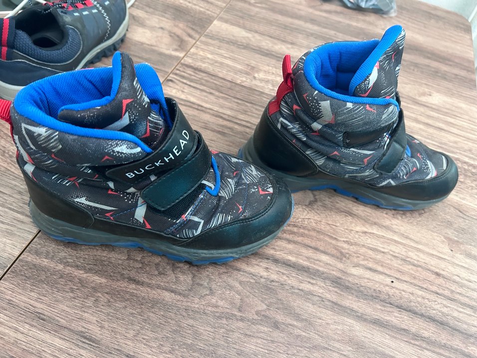 Mavi Desenli Erkek Botu Velcro Kapatmalı - Görsel 3