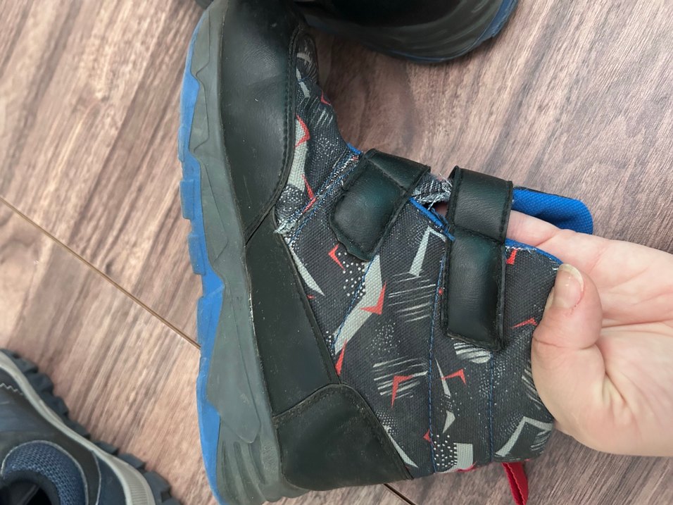 Mavi Desenli Erkek Botu Velcro Kapatmalı - Görsel 2