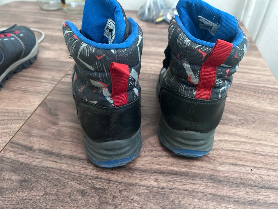 Mavi Desenli Erkek Botu Velcro Kapatmalı - Görsel 4