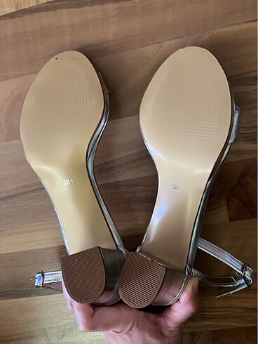 39 Beden gri Renk Gümüş rengi sandalet