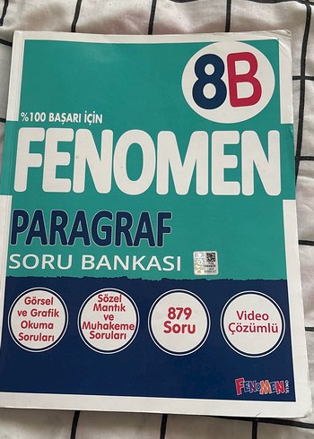 Fenomen 8B Paragraf Soru Bankası Video Çözümlü