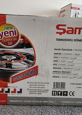  Beden Şamdan Davul Fırın Sıfır