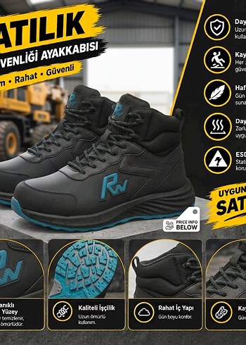 Diğer Mavi Detayli Siyah Bagcikli Outdoor Bot