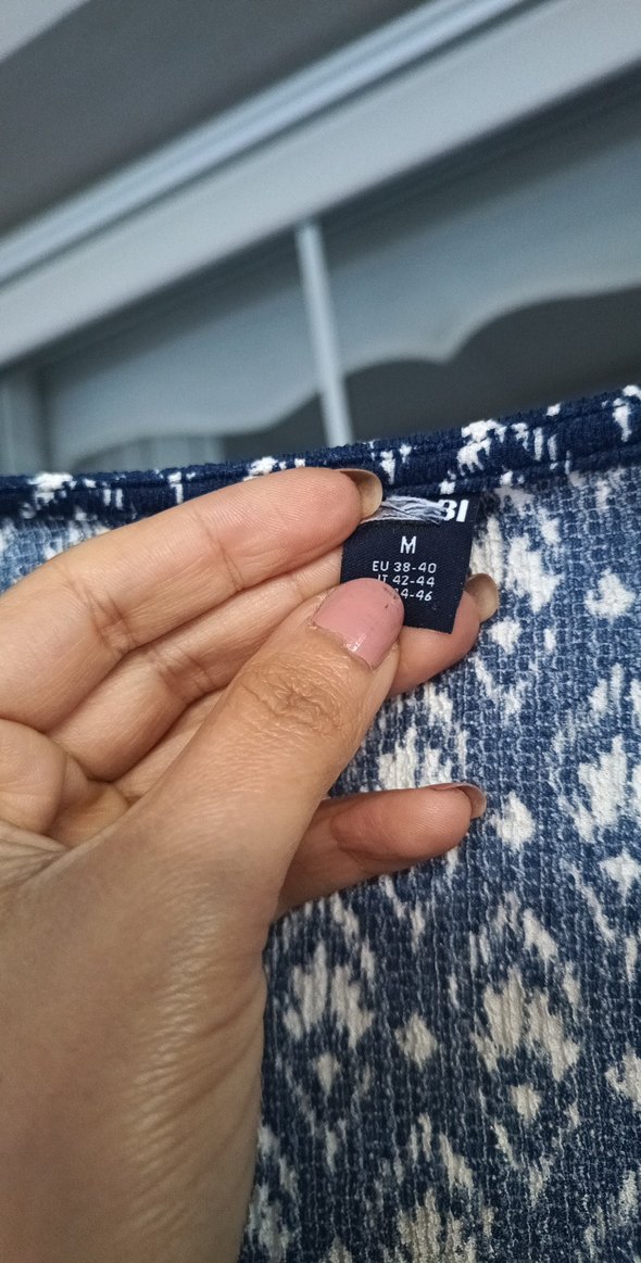 V Yaka Lacivert elbise - Görsel 3