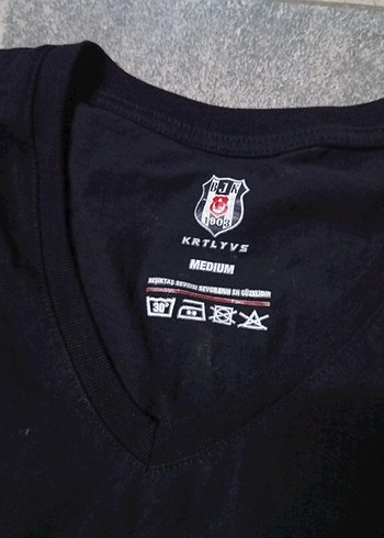 Erkek Siyah Beşiktaş forma Tişört - Görsel 2