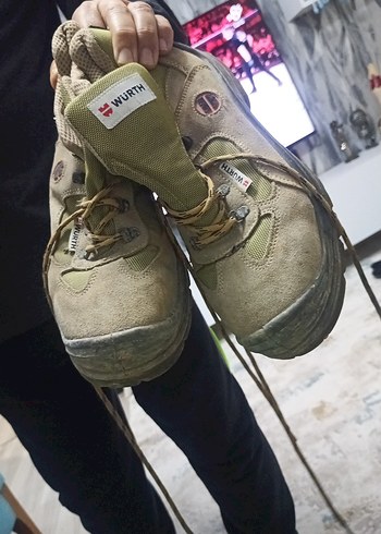 Bej Gri Bağcıklı Erkek Outdoor Ayakkabı - Görsel 2