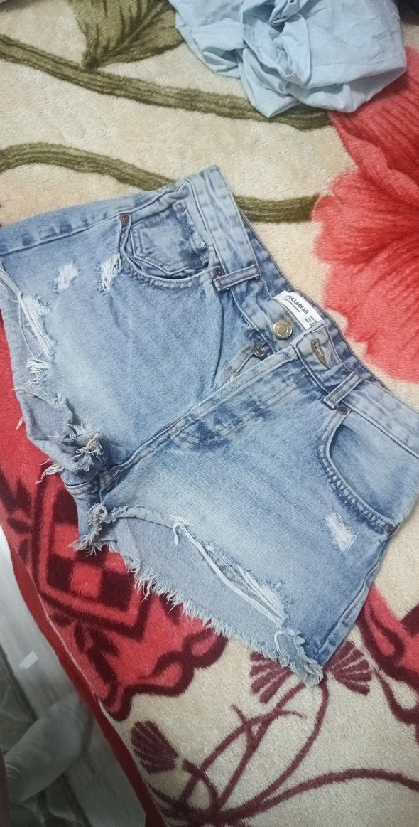 Sokak Stili yırtık Mini Kot Şort - Görsel 2