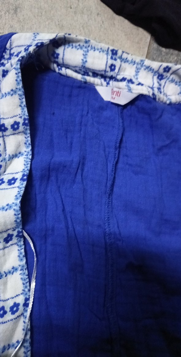 Mavi Bohem Tarzı sabahlık - Görsel 2