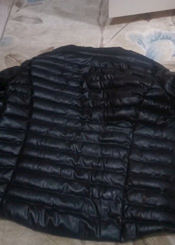 Erkek Siyah Deri Biker Ceket - Görsel 7