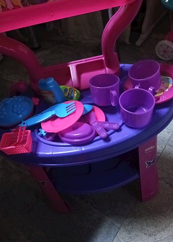 Diğer Renkli Çocuk Oyun Mutfak Seti - Pembe