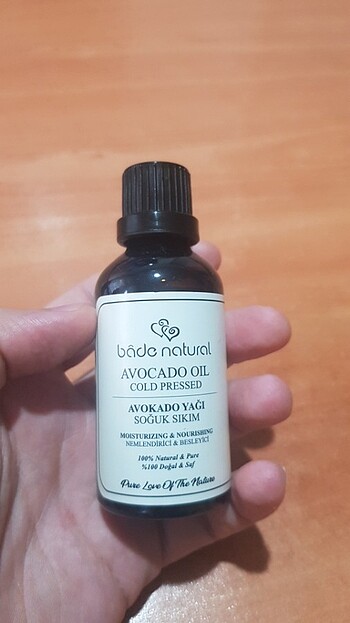 Bade Naturel Avakado Yağı 50 ml