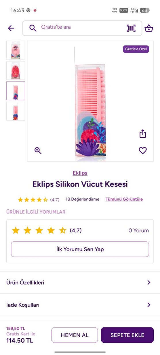 Eklips Silikon Vücut Kesesi - Görsel 3
