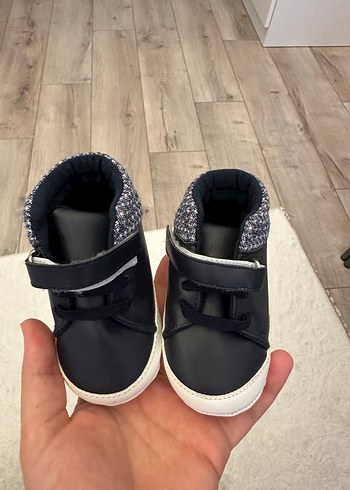 Gri Yılan Desenli Erkek Bebek İlk Adım Ayakkabısı