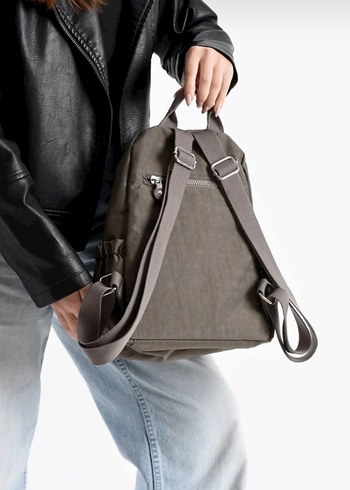 Gri Kamuflaj Desenli Kadın Sırt Çantası - Görsel 3