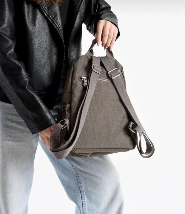 Gri Kamuflaj Desenli Kadın Sırt Çantası - Görsel 3