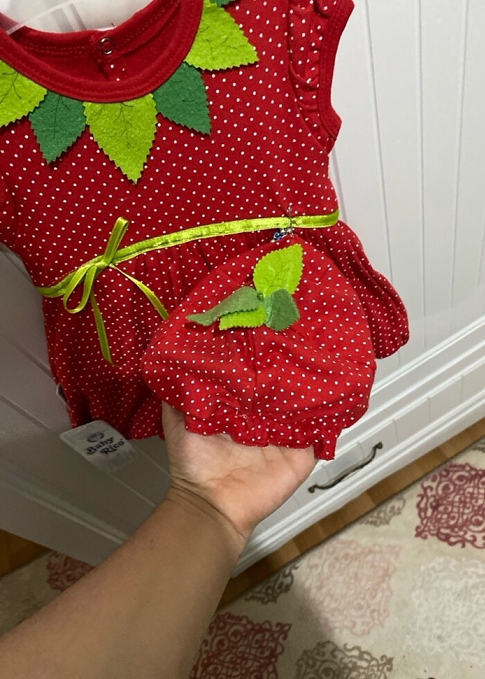 Çilek elbise - Görsel 3