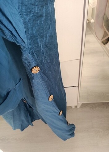 xl Beden mavi Renk Tesettür tunik gömlek
