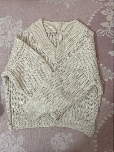 Koton Oversize Beyaz Kazak