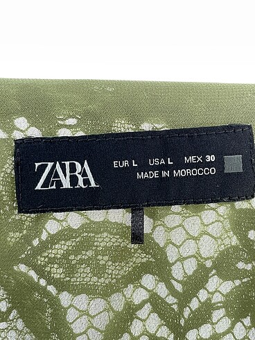 l Beden yeşil Renk Zara Kısa Elbise %70 İndirimli.