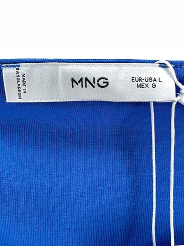 l Beden mavi Renk Mango Bluz %70 İndirimli.