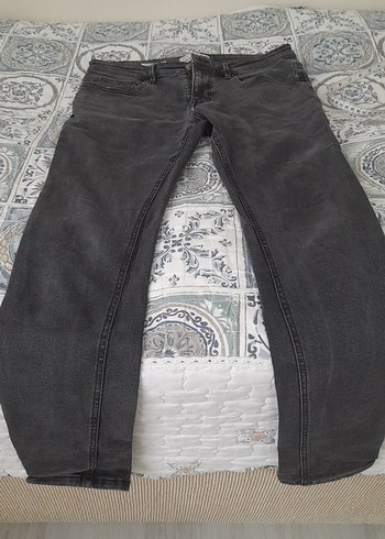 erkek gri kot pantolon - Görsel 2