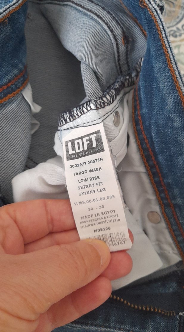 erkek Gri Mavi Kot Pantolon - Görsel 4