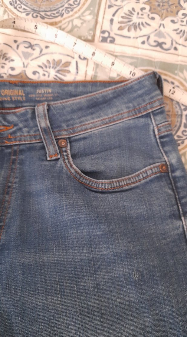 erkek Gri Mavi Kot Pantolon - Görsel 2