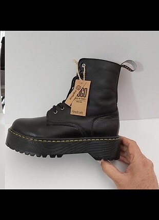 Pugo gerçek deri Dr martens modeli bot 37 no sıfır 