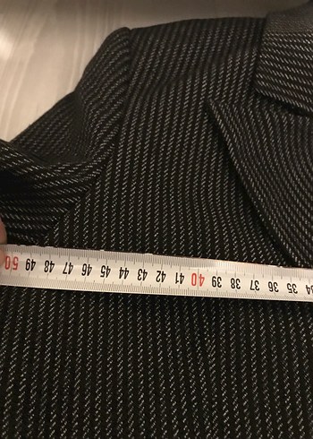 C&A Çizgili Gri Kadın Blazer Ceket - Görsel 5