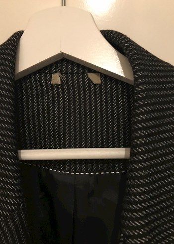 C&A Çizgili Gri Kadın Blazer Ceket - Görsel 2