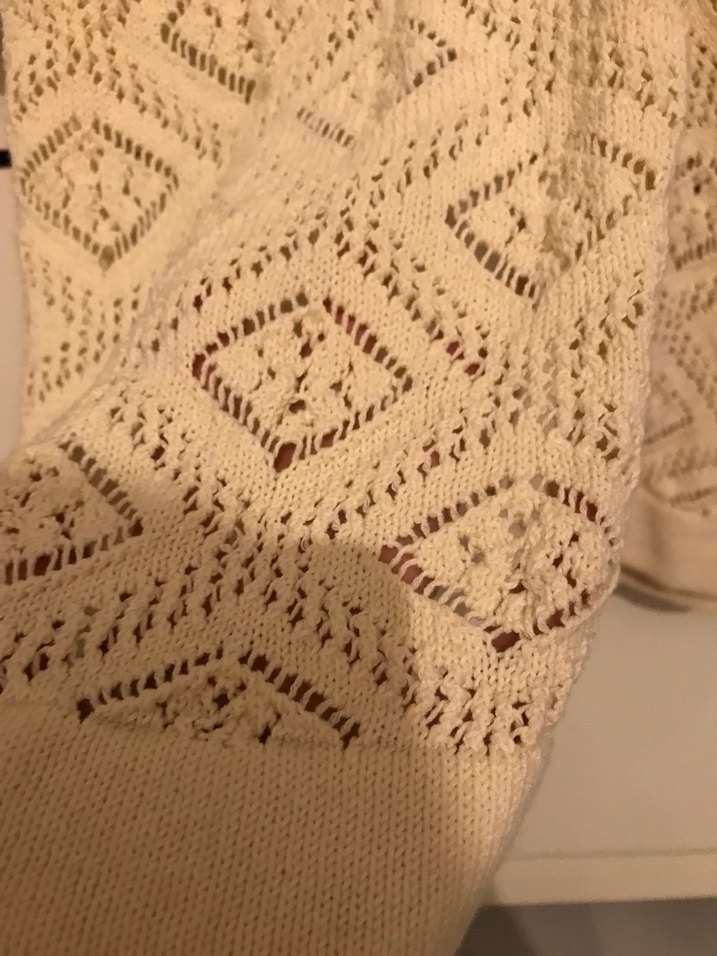 Zara Bej Uzun Kollu Örgü Kadın Hırka - Görsel 3