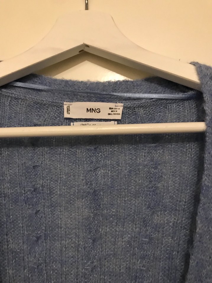 MANGO Örgü Kadın Hırka, Midi Boy, Rahat Kesim - Görsel 2