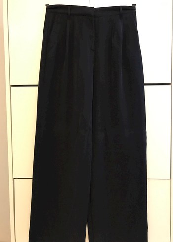 Kadın Siyah Yüksek Bel Palazzo Pantolon - Görsel 2