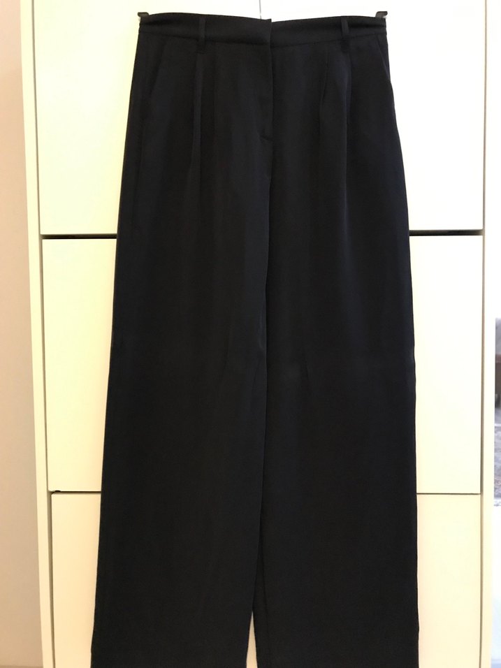 Kadın Siyah Yüksek Bel Palazzo Pantolon - Görsel 2