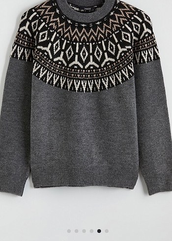 Gri Erkek Örgü Kazak - Görsel 4