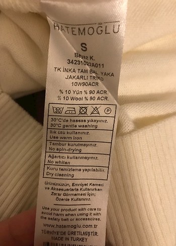 Hatemoglu Erkek Beyaz Boğazlı Çizgili Triko Kazak - Görsel 7