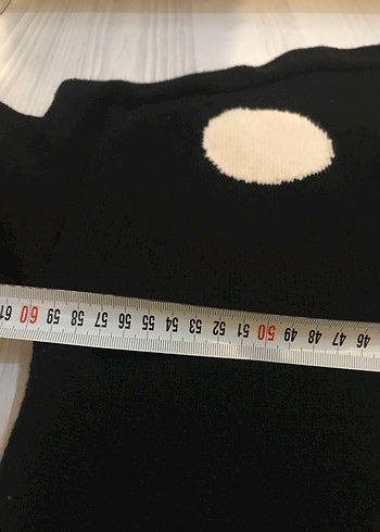 Lote Marka Beyaz Puantiyeli  Örgü Kadın Kazak - Görsel 6